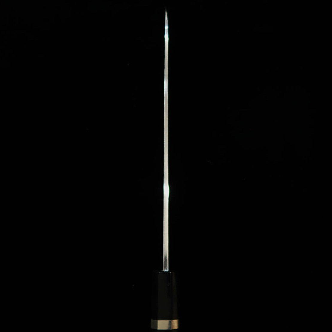 Miura Obidama Single-Edged Gyuto, Ginsan, Wood Finish, Yellow Custom Handle (240mm)