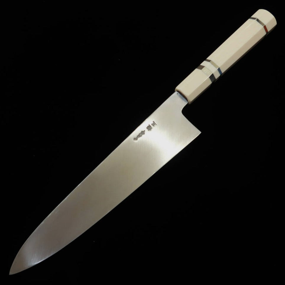 Miura Obidama Single-Edged Gyuto, Ginsan, Kasumi Finish, Corian Handle (240mm)
