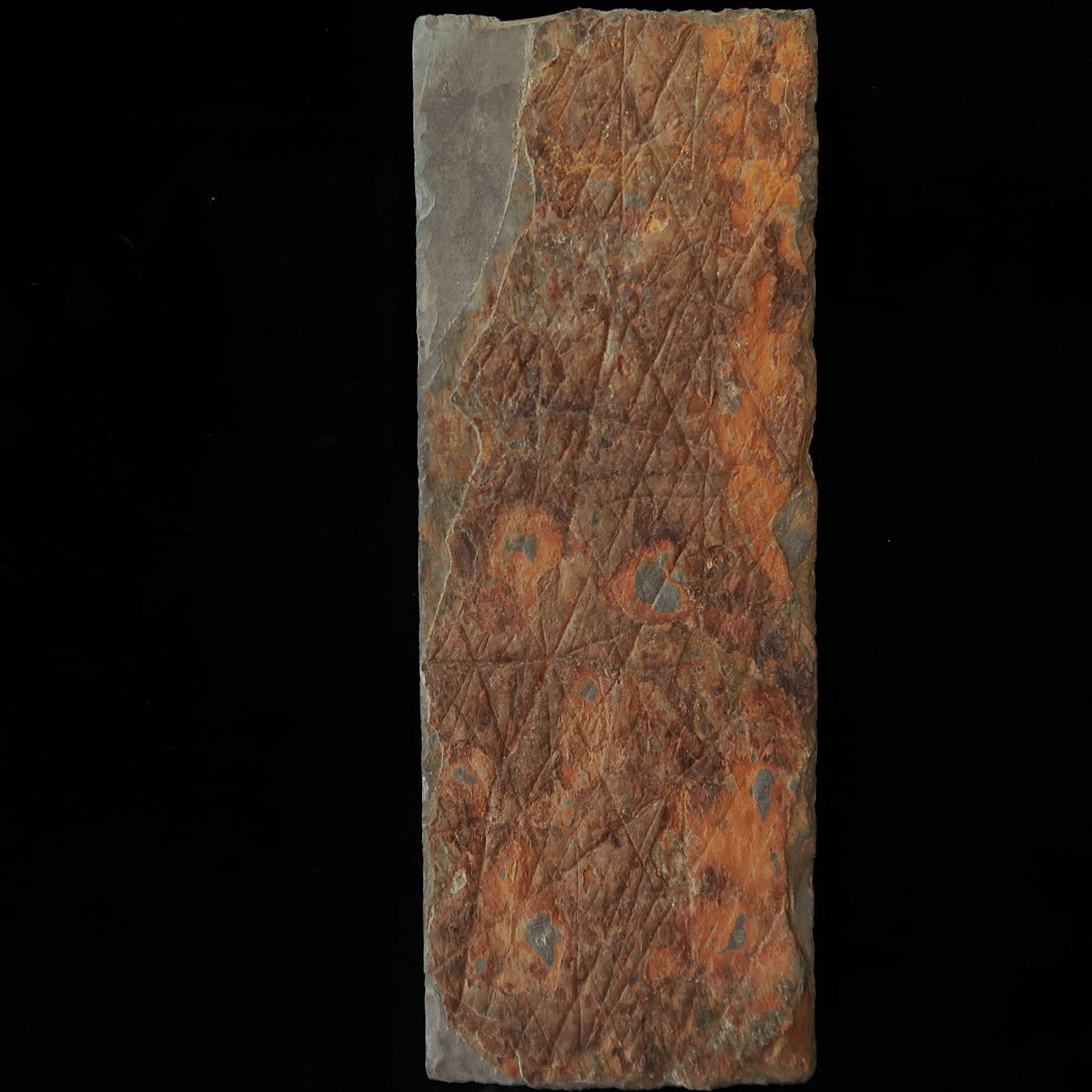 天然砥石　大突　30型　裏カラス　74×204×30mm