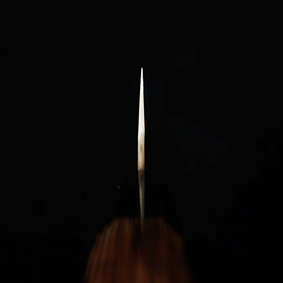 Nigara Hamono NIGARA Kiritsuke Gyuto Aogami Super, martelé, manche octogonal en wengé (210 mm)