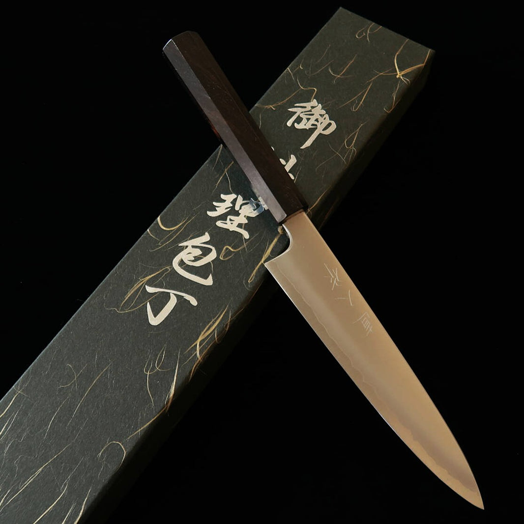直人 NAOHITO ペティ コバルトスペシャル 黒檀八角柄 （165mm）