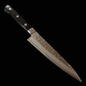 虎徹 KOTETSU ペティ VG10 鎚目ダマスカス 黒合板柄（135mm）