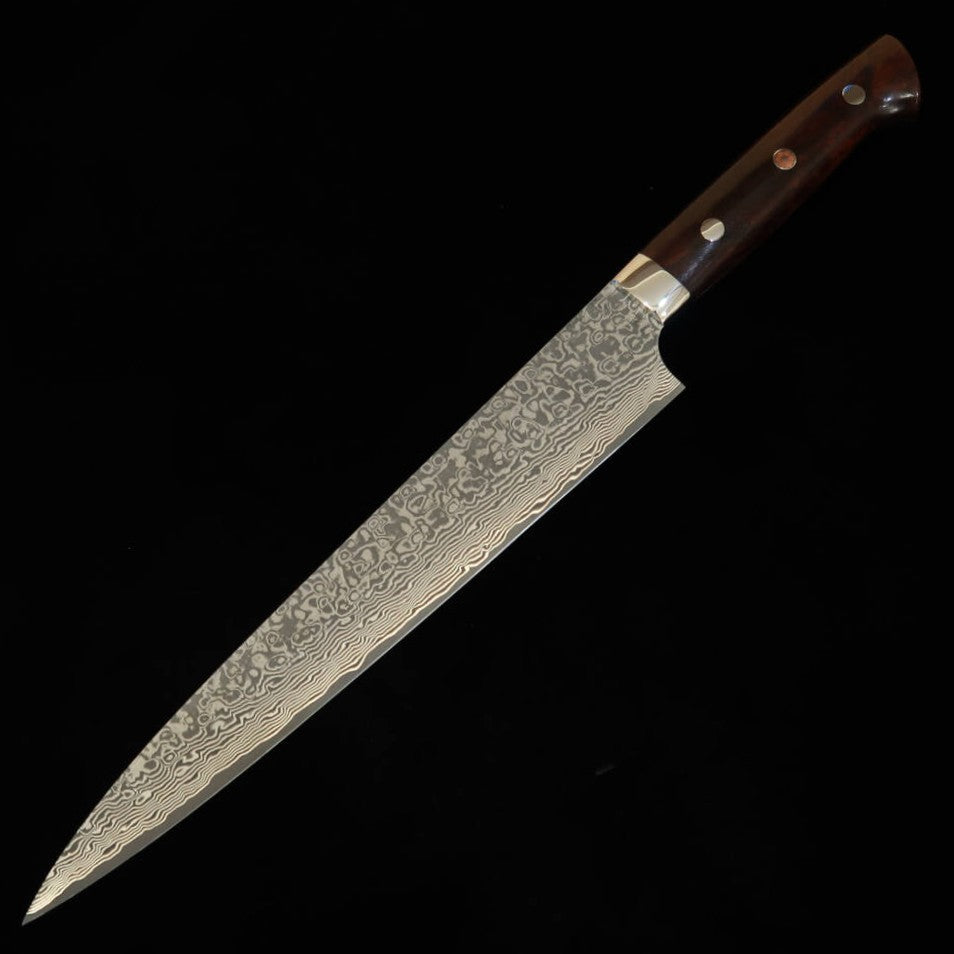 Takeshi Saji Sujihiki R2 Black Finish Ironwood Handle (240mm)
