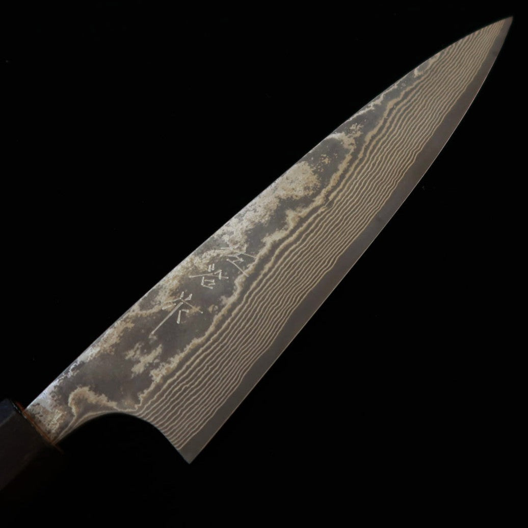 佐治武士 SAJITAKESHI ペティ VG10 黒染めダマスカス （150mm）
