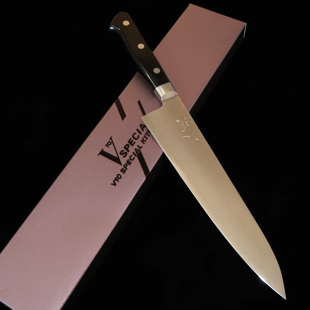Miura MIURA Gyuto VG10 polida, cabo de laminado preto (210 mm)