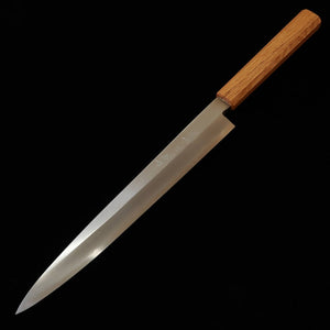 MIURA Yanagiba Shirogami n°2 Honkasumi, manche en chêne octogonal laqué, pour gaucher (270 mm)
