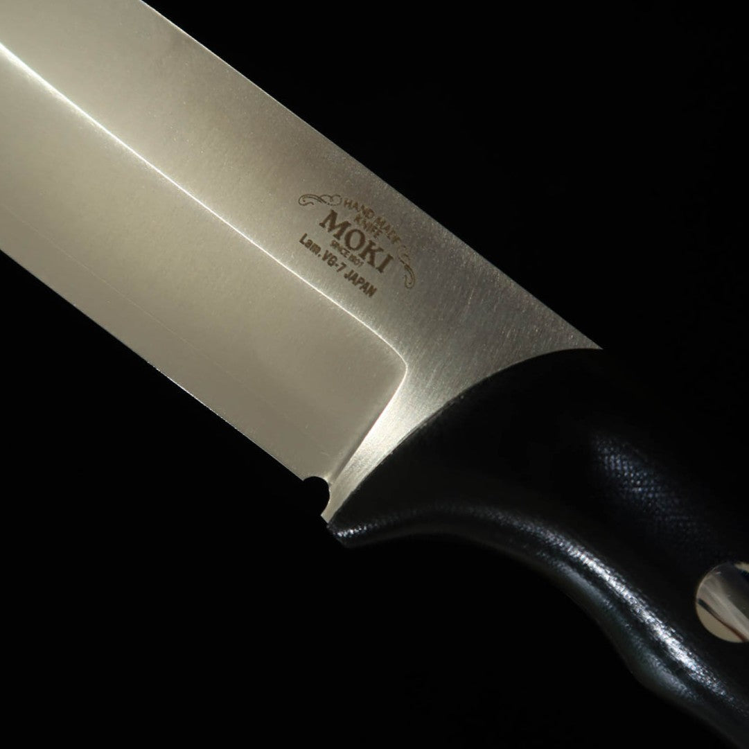 Moki Berg MK-2021BM/CO VG7/LAM micarta de lino negra (110 mm)