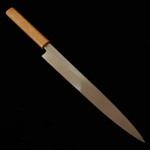 MIURA Yanagiba Shirogami n°2 Honkasumi, manche en chêne octogonal laqué, pour gaucher (270 mm)
