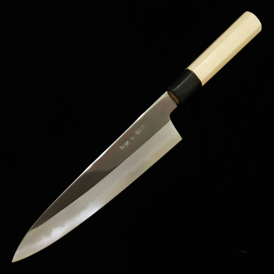 SAKAI KIKUMORI Sakai Kikumori Chōyō gyuto, Shirogami n°2, manche octogonal en magnolia (210 mm)