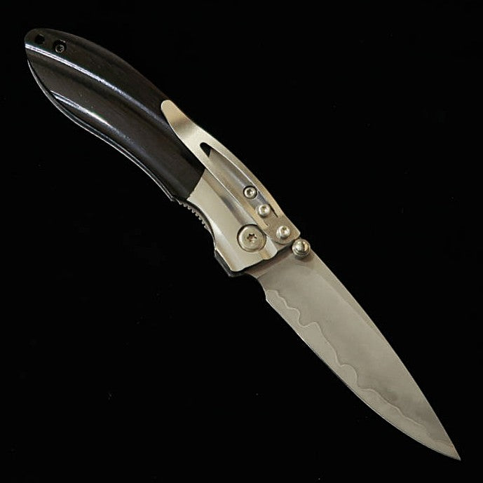 MCUSTA Mcusta Shinra Mixture Ripple SPG2 mango de pakkawood negro MC-0142G (71 mm)
