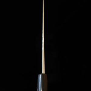 MIURA Yanagiba Shirogami nº2, Hon-Kasumi, mango de magnolia tipo castaña con virola de cuerno de búfalo, para zurdos (270 mm)