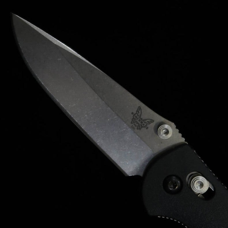 BENCHMADE bem556-S30V Mini Grip Tyrian Silver Straight Blade (70mm)