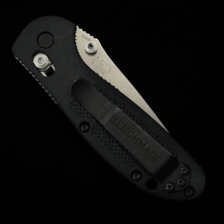 BENCHMADE bem556-S30V Mini Grip Tyrian Silver Straight Blade (70mm)