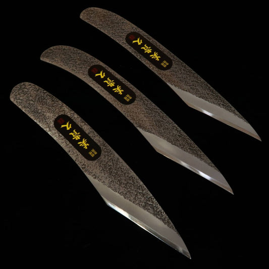 Couteau à greffer Ikeuchi - Œuvre de Mikihisa - Finition Tsuchime - Pisutorugata (24-30 mm)
