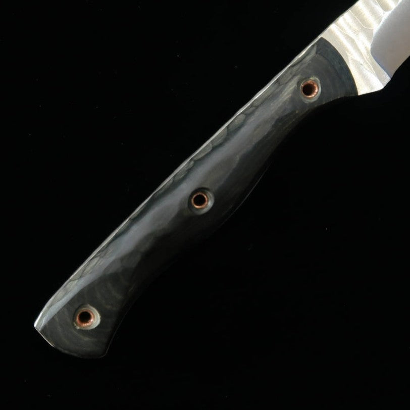 Custom knife PROMETHEUS Thor HS Green Black Micarta Handle Coyote -A (82mm)