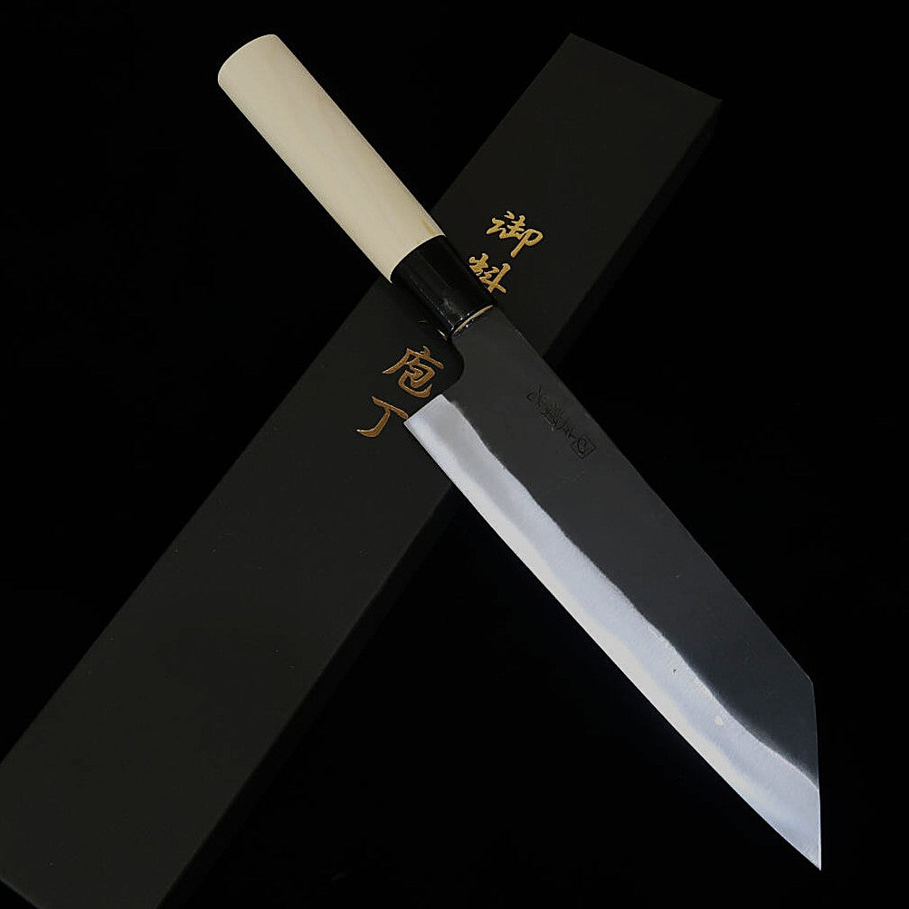 左頼光 HIDARI YORIMITSU 文化 SK材 黒打ち 朴柄 (200mm)