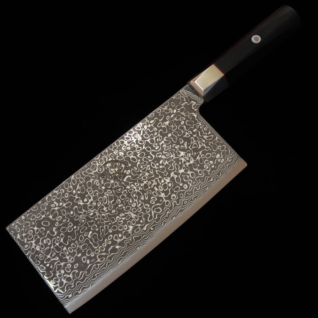 三昧MCUSTA ZANMAI　別誂　中華包丁　VG10ダマスカス　18cm 新定番】三昧MCUSTA ZANMAI 別誂 中華包丁 ダマスカス（180mm） – 三浦