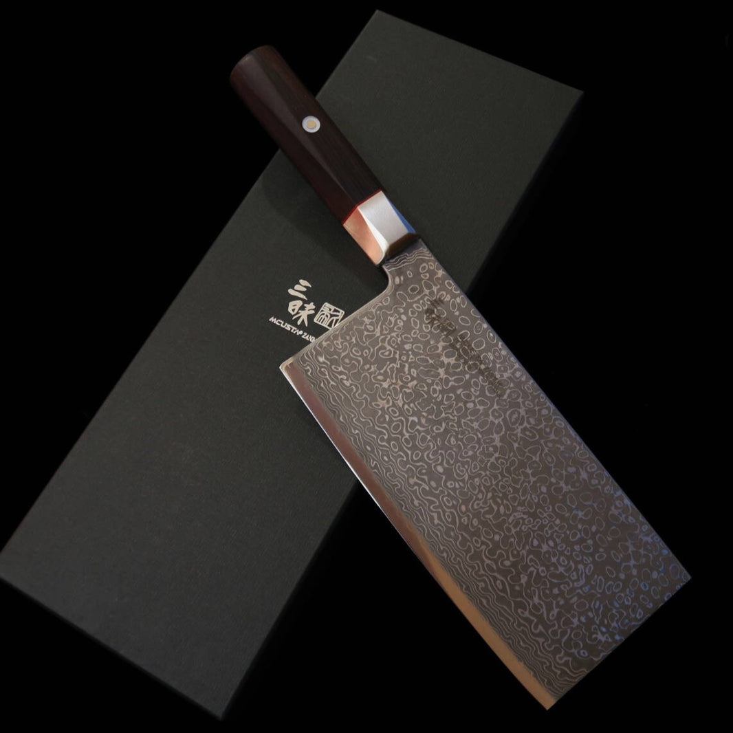 [New Standard] ZANMAI MCUSTA Custom-Made Chinese Clever, Damascus (180mm)