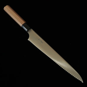 Kagekiyo KAGEKIYO inox manche octogonal en noyer, couteau à pain (240mm)