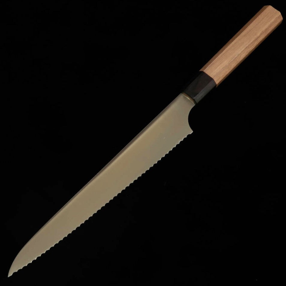 Faca de pão KAGEKIYO com cabo octogonal de nogueira e aço inox (240mm)