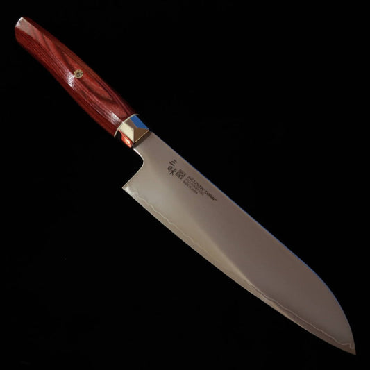 【Nuevo estándar】MCUSTA ZANMAI Revolution3 Rojo Santoku (180mm)