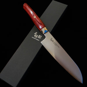 Santoku【Nuevo estándar】MCUSTA ZANMAI Revolution3 Rojo (180mm)