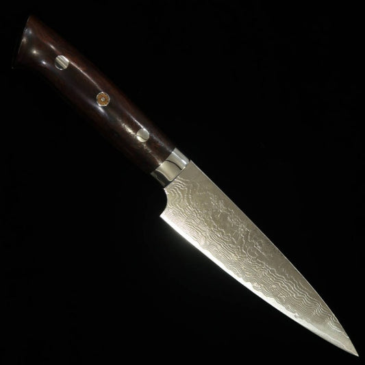 Takeshi Saji SAJI TAKESHI R2, finition diamant, couteau petty, manche en bois de fer (135/150 mm)