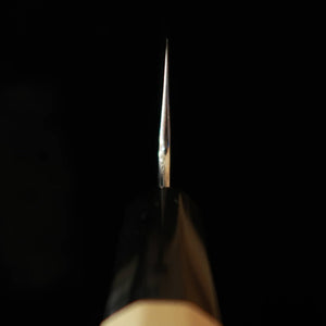 MIURA Obidama Gyuto White Steel #1 Mirror Finish Octagonal Ho Wood Handle (210/240mm)