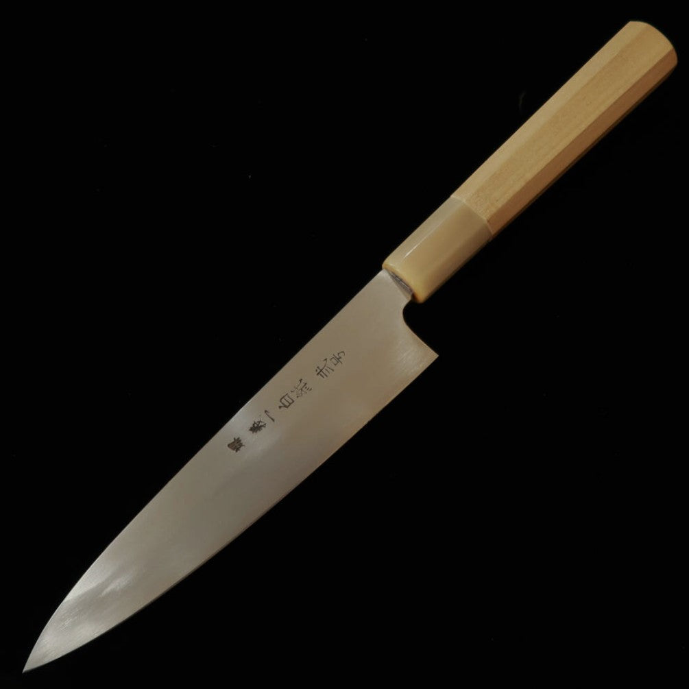 MIURA Itadaki Petty White Steel #2 Octagonal Buffalo Handle (150mm)