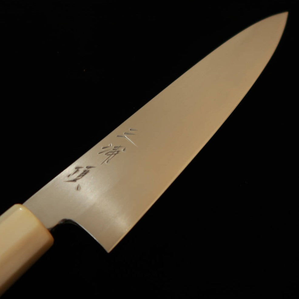 MIURA Itadaki Petty White Steel #2 Octagonal Buffalo Handle (150mm)