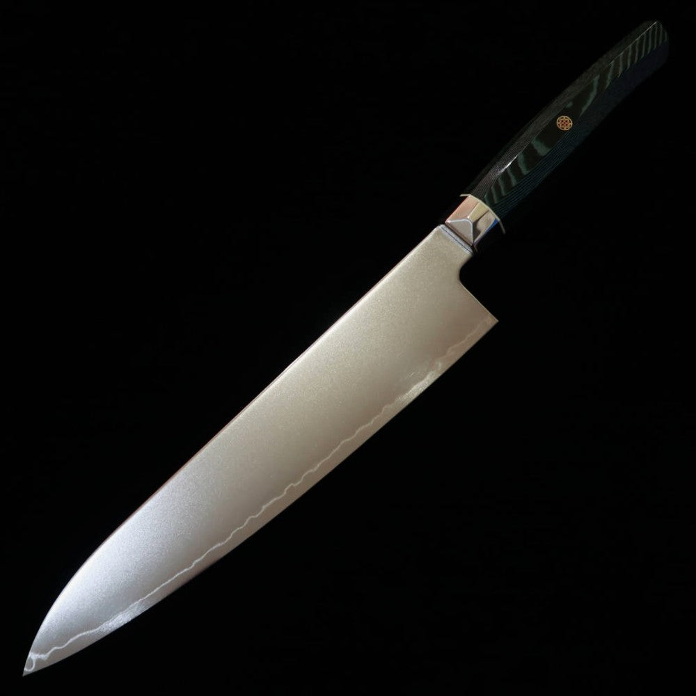 新定番】三昧MCUSTA ZANMAI レボリューション3 緑 牛刀 （210mm