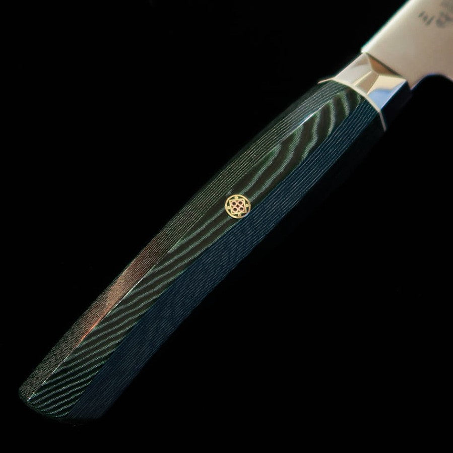 三昧 MCUSTA ZANMAI レボリューション 切付 【三昧 専用鞘付き】 新定番】三昧MCUSTA ZANMAI レボリューション3 緑 牛刀 （210mm