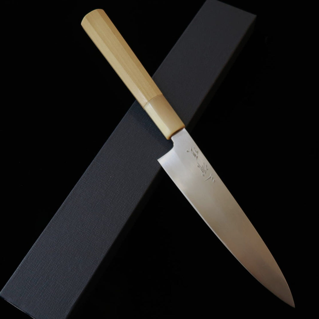 三浦頂MIURA Itadaki 田中義一 ペティ 白紙二号 水牛朴八角柄 （150mm）