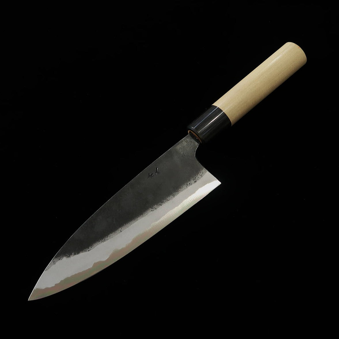 Miura by Shindo - Funayuki Aogami #2 Kurouchi, cabo em magnólia com chifre de búfalo em formato de castanha (150/165mm)