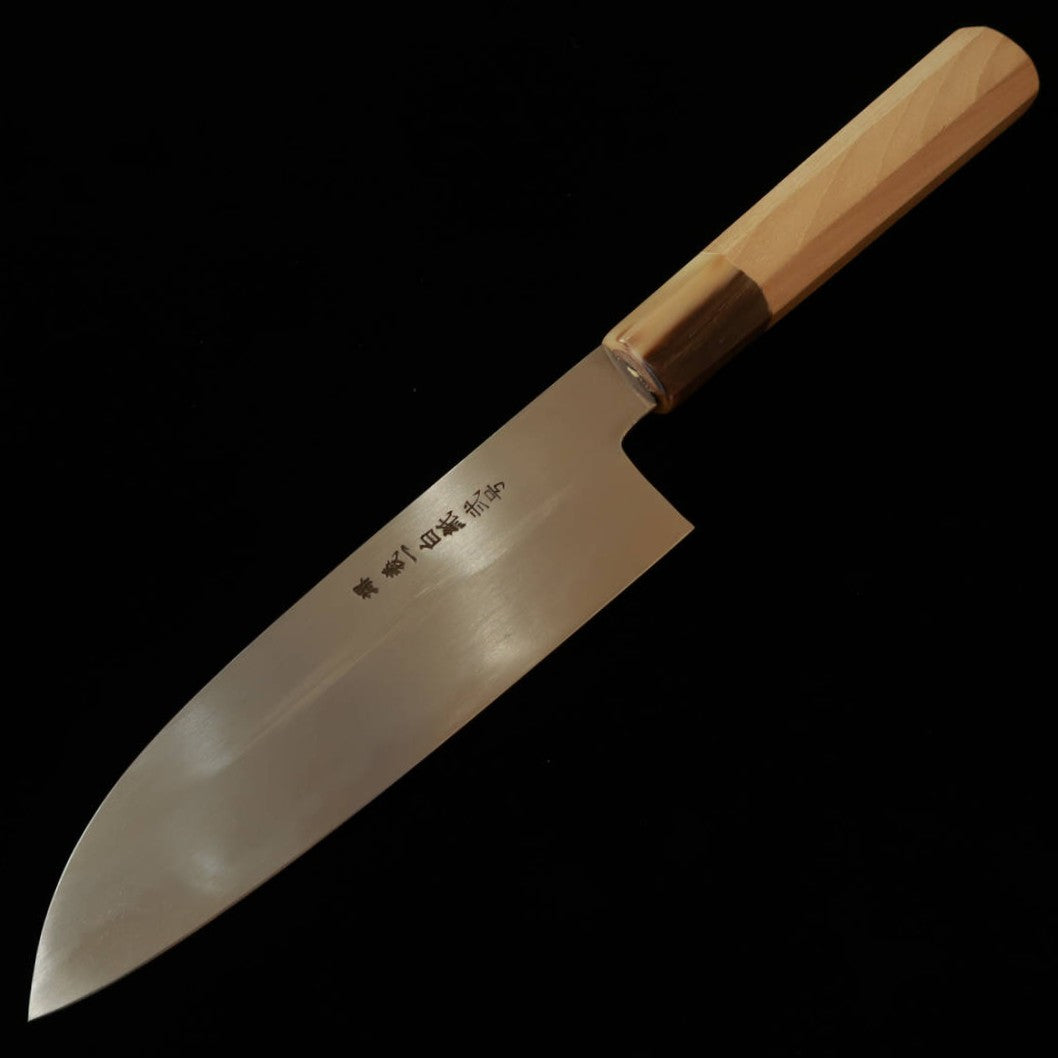 三浦 頂 MIURA Itadaki 三徳 白紙二号 水牛朴八角柄 （180mm）