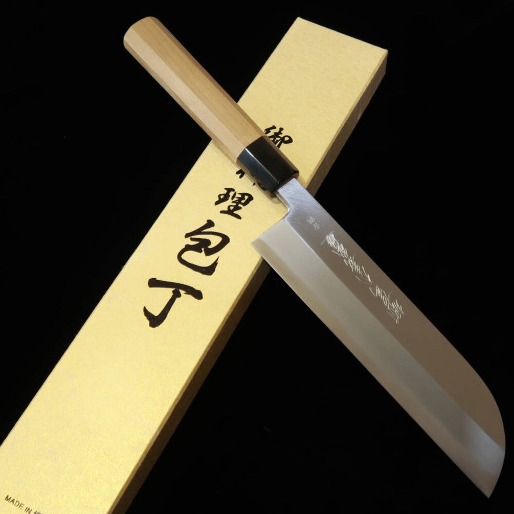 郷右馬允義弘YOSHIHIRO 青霞 青紙二号 鎌薄刃 朴八角柄 （210ｍｍ）