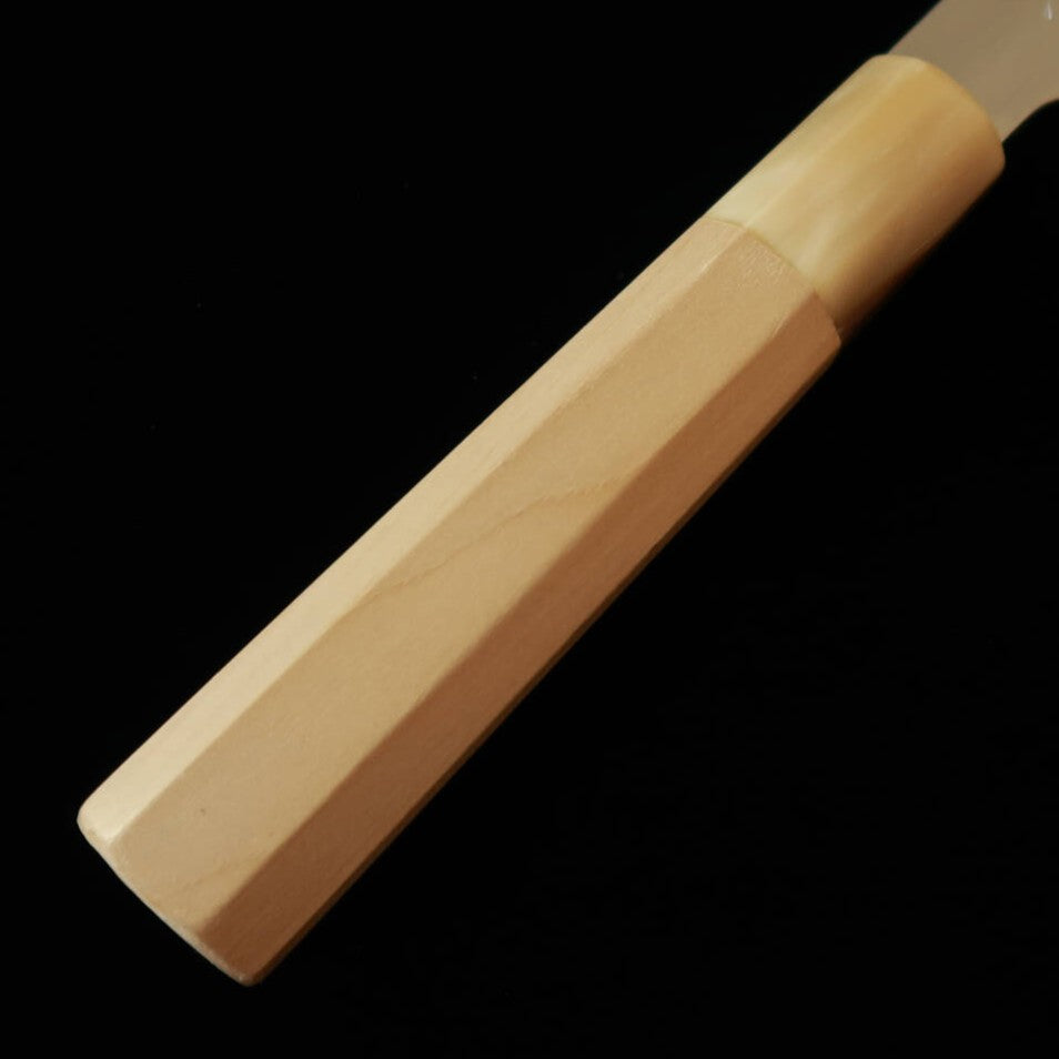 三浦 頂 MIURA Itadaki 三徳 白紙二号 水牛朴八角柄 （180mm）
