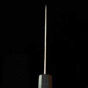 三浦 MIURA ペティ 銀紙三号 月白ダマスカス 藍八角柄 （135mm）