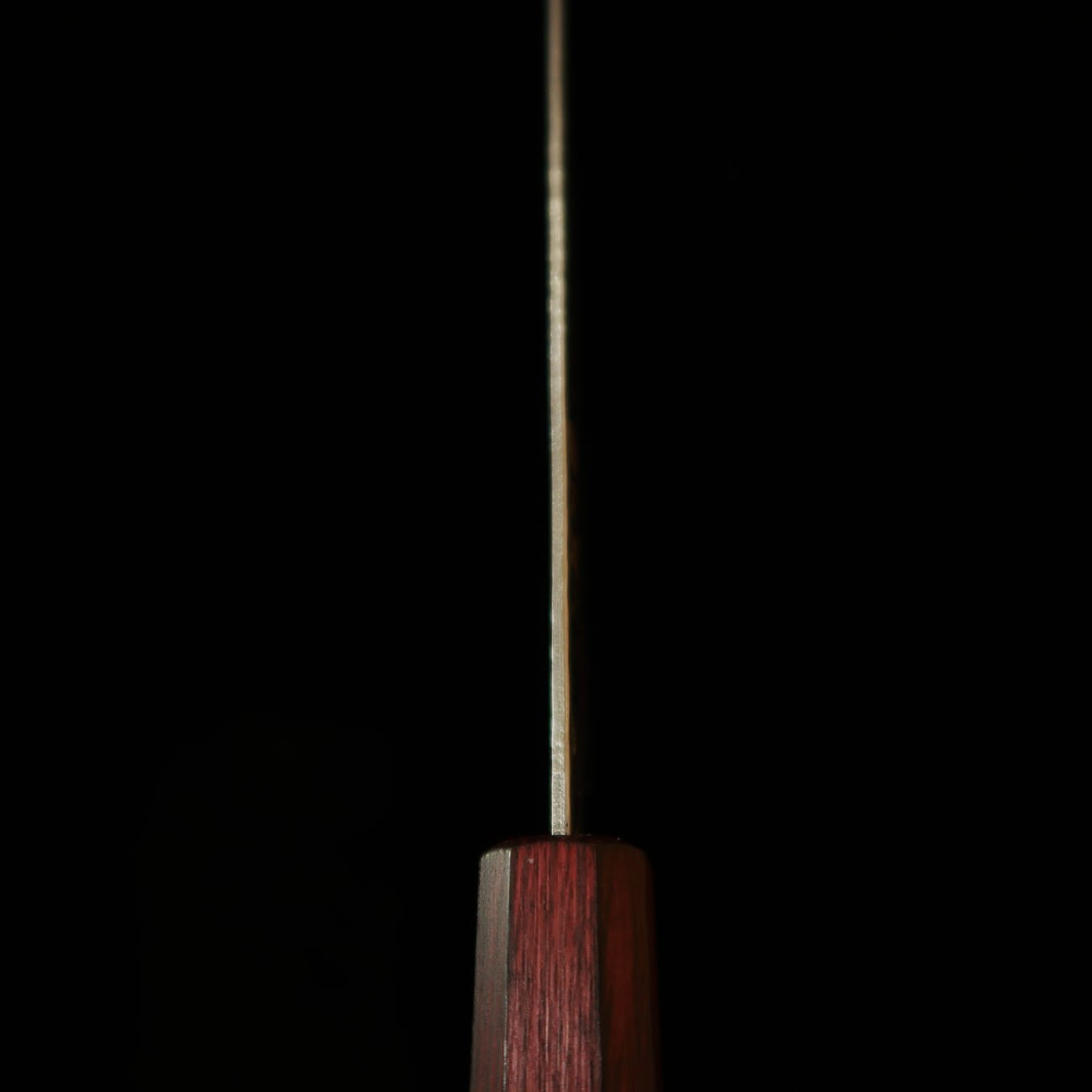 三浦 MIURA ペティ 銀紙三号 月白ダマスカス 紫八角柄 （135mm）