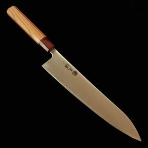 Miura MIURA Gyuto Blue Super Steel Polished Keyaki Octagonal Handle (240mm)