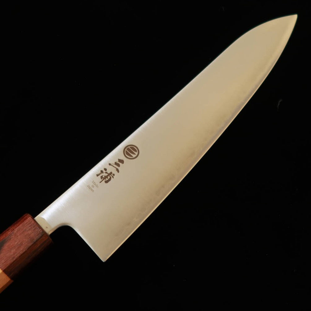 三浦 MIURA 牛刀 青紙スーパー 磨き 欅八角柄 （240mm）