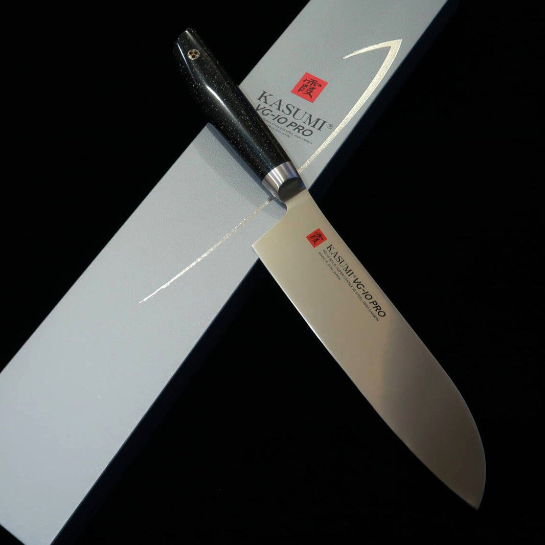 Sumikama Kasumi VG-10 PRO Santoku Cabo de Mármore Artificial No.54018 (180mm)