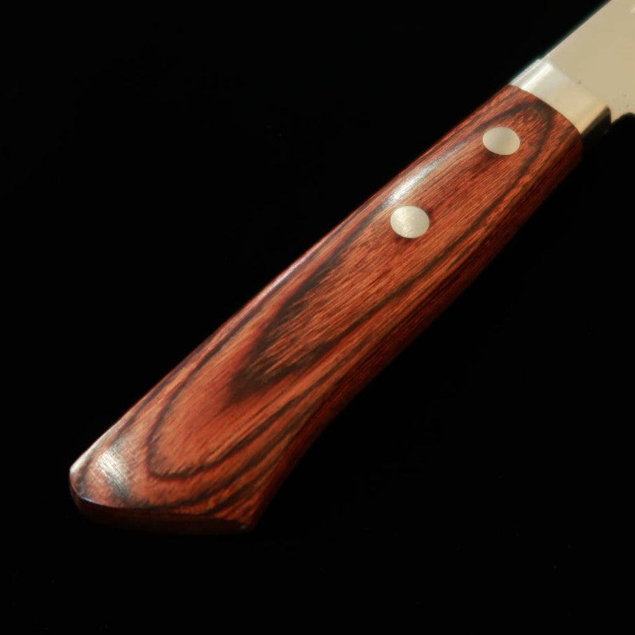 三浦MIURA 雪華 牛刀 VG10 梨地ダマスカス マホガニー柄（180mm）
