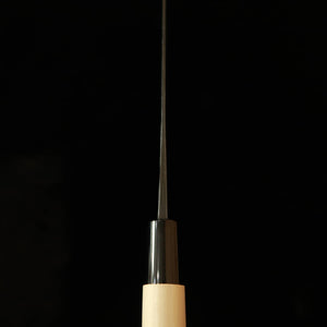 Miura Forged Nakiri White Paper No. 2, Black Finish with Round Plastic Ho Wood Handle (135mm)