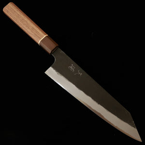 Miura MIURA Genbu gyuto tipo ken, Shirogami #2, acabamento negro forjado, cabo octogonal SGW (210 mm)