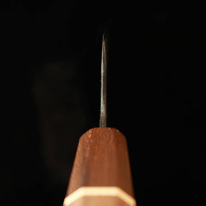 MIURA Genbu – gyuto type ken, acier Shirogami n°2, finition noire forgée, manche octogonal SGW (210 mm)