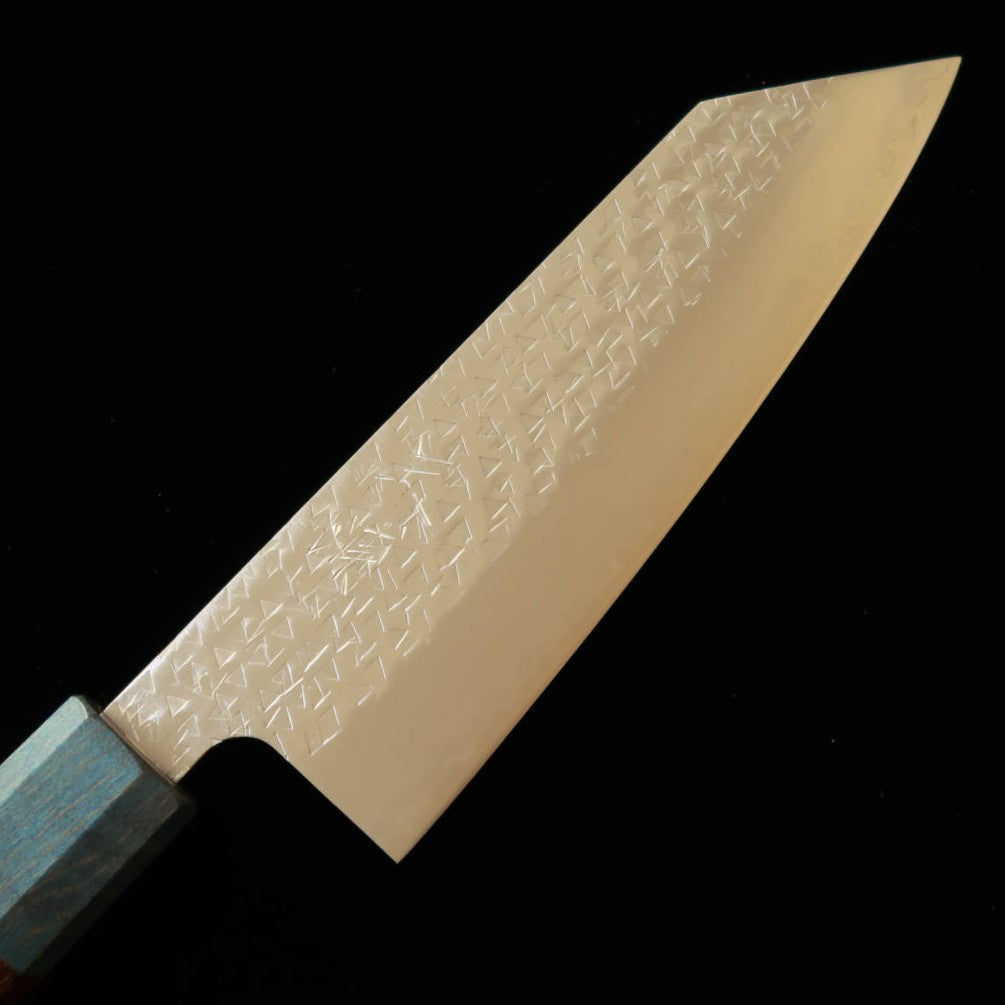 Miura Fubuki Ken-gata Bunka SG2 Hammered Ironwood/Umi ao Handle (170mm)