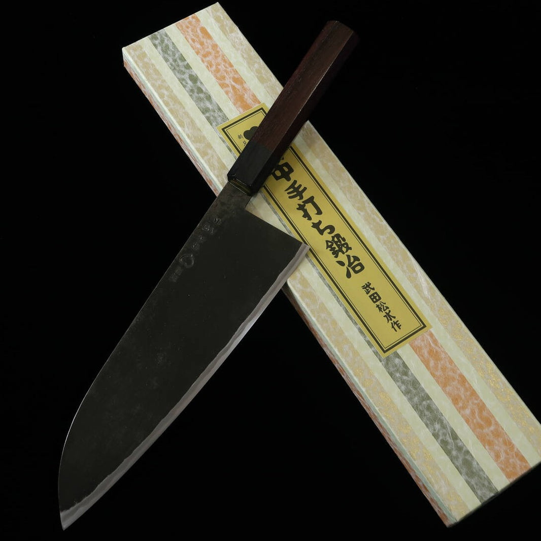 武田刃物TAKEDA　備中手打ち鍛冶　牛刀（小）　日立青紙スーパー鋼（210mm）
