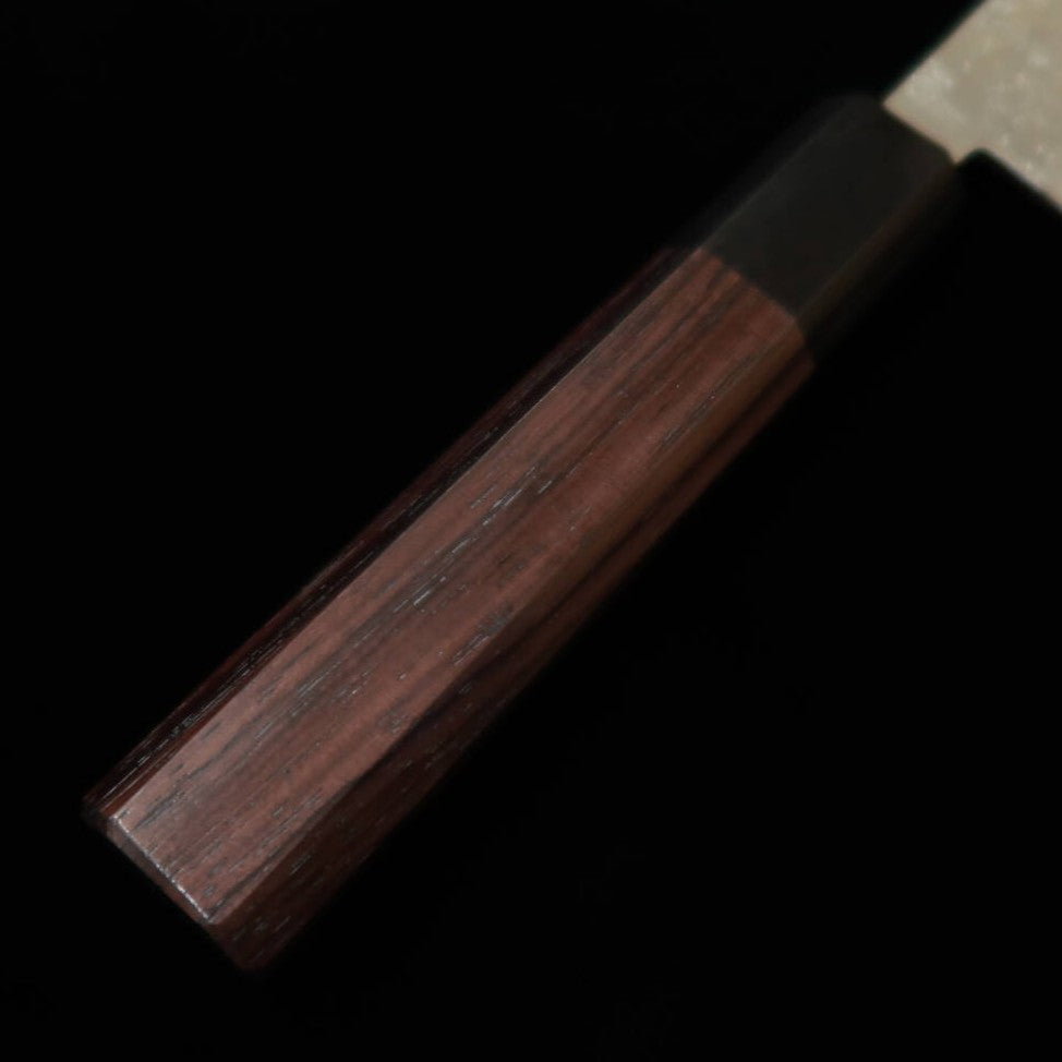 MIURA Ginpaku No.3 Faca utilitária de dois gumes Cabo octogonal de madeira roxa (120mm)