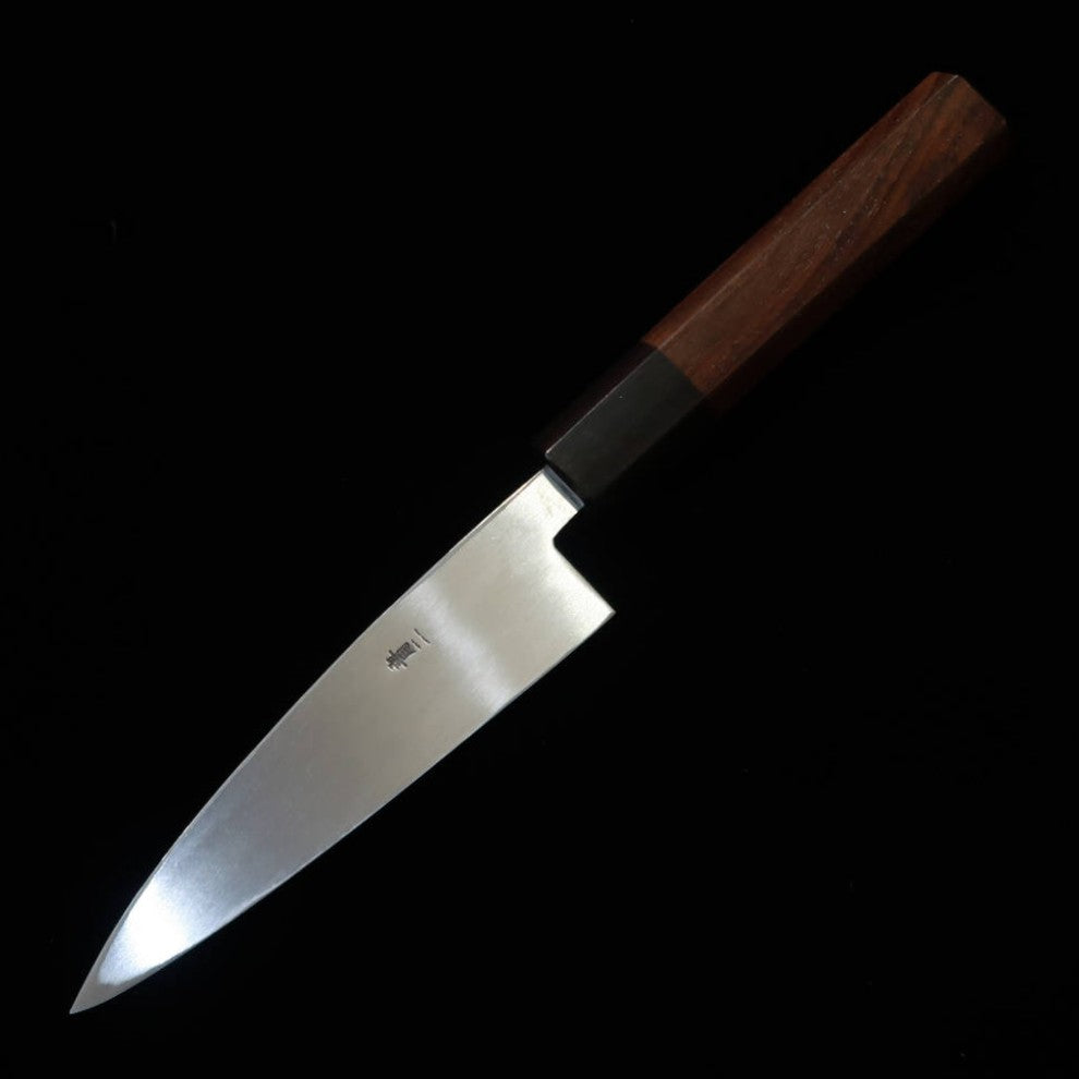MIURA Aogami nº 2 cuchillo utilitario de filo simple mango octogonal de palisandro (120 mm)
